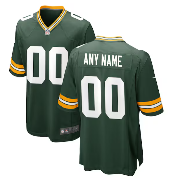 Men Custom green bay packers green 2025 Nike NFL jersey